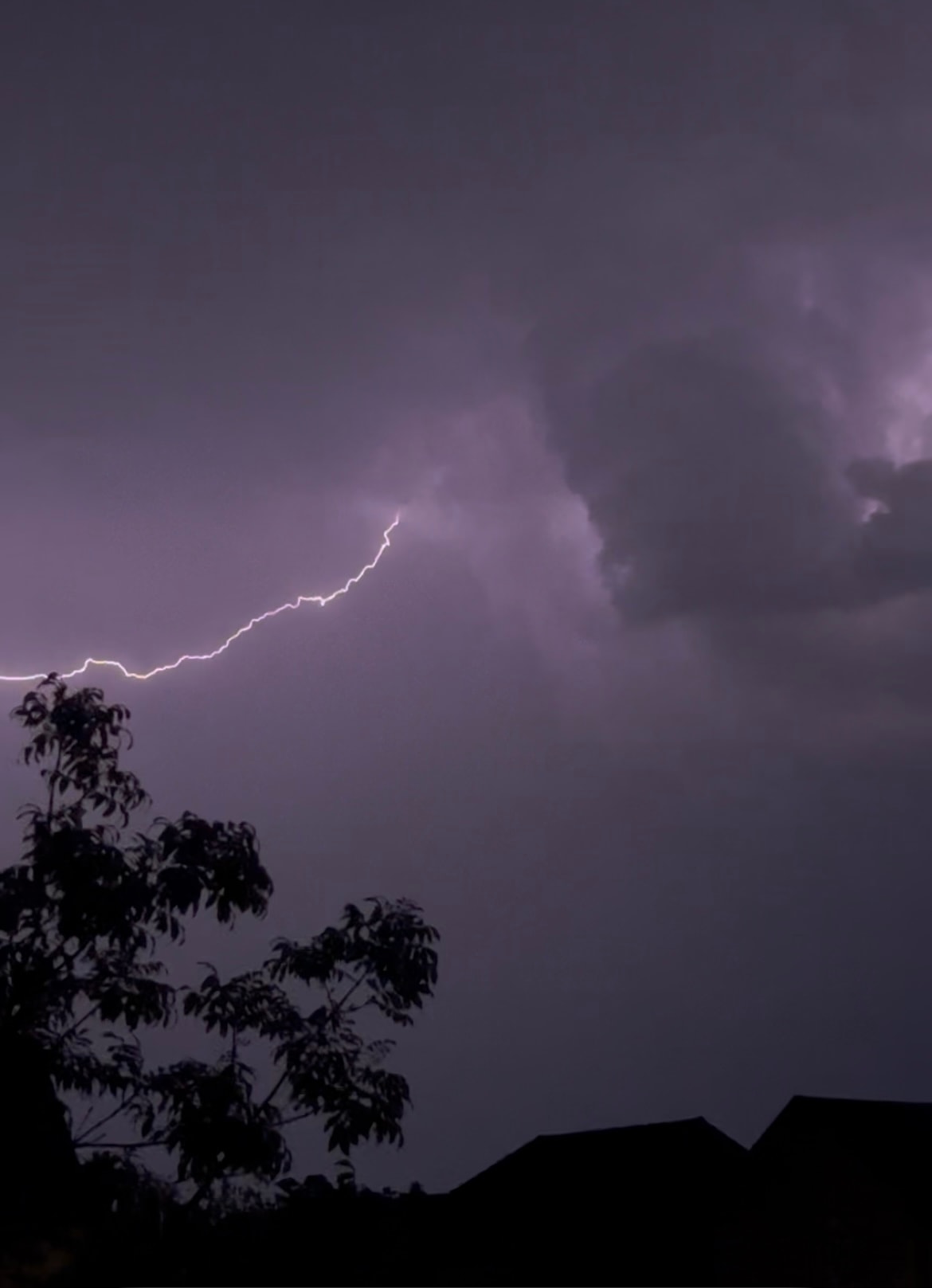 Zeus — lightning strike over Somerset skies